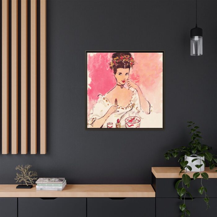 Female Glamour Face Framed Canvas - Image 8