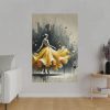 1470669239096747964_2048.jpeg Graceful Woman in Bright Yellow Dress Standard Canvas