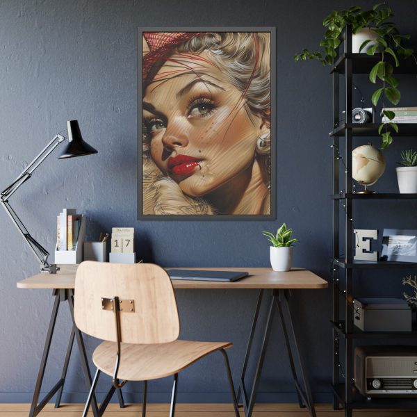14711703016545941456_2048.jpeg Vintage Glamor Portrait Framed Poster