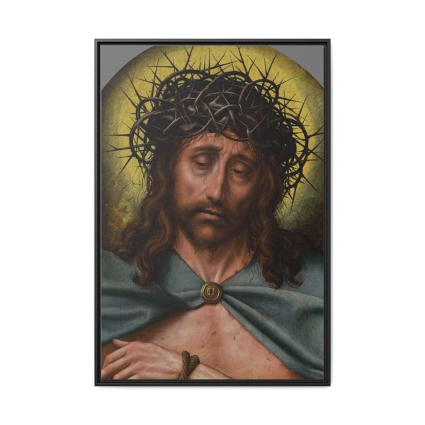 14734008005526908739_2048.jpeg Christ as the Man of Sorrows by Quentin Metsys Framed Canvas