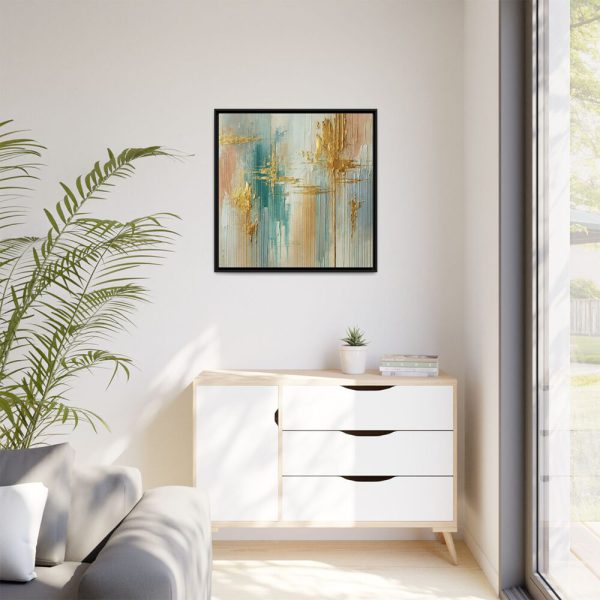 14832272869474108762_2048.jpeg Textured Vertical Brushstroke Effect Framed Canvas