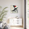 Minimalist of Woman's Lower Face Framed Canvas