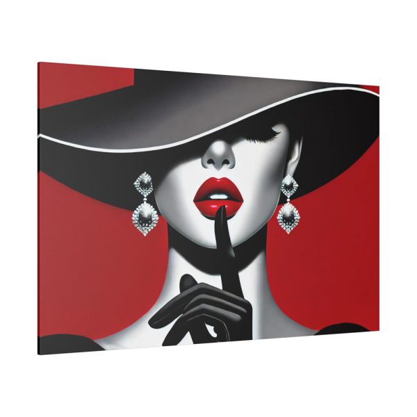 15044963348967019709_2048.jpeg The woman With Large Black Hat Standard Canvas