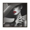 15114533806578877870_2048.jpeg High-Fashion Portrait of Woman Framed Canvas