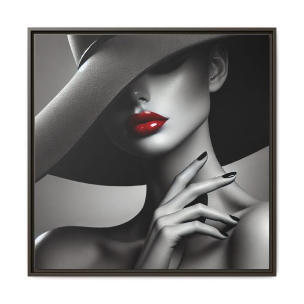 15114533806578877870_2048.jpeg High-Fashion Portrait of Woman Framed Canvas