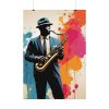 15151196940584181774_2048.jpeg Abstract Saxophone Jazz Player Art Poster