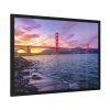 Sunset Over Golden Gate Bridge Framed Poster