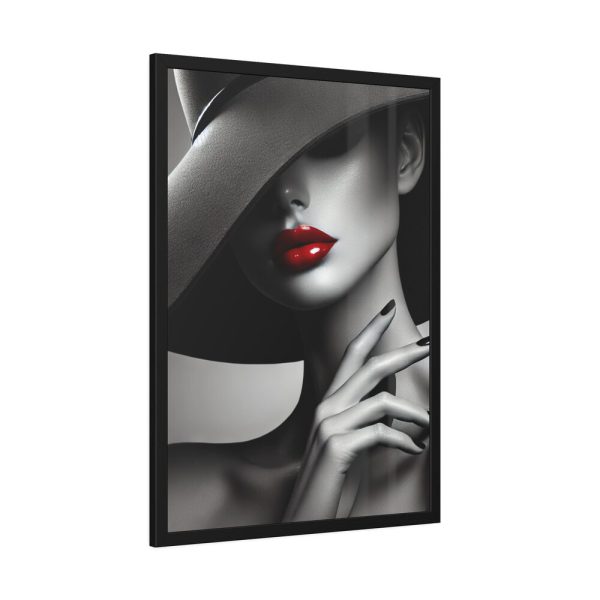 15239618895147205266_2048-1.jpeg High-Fashion Portrait of Woman Framed Poster