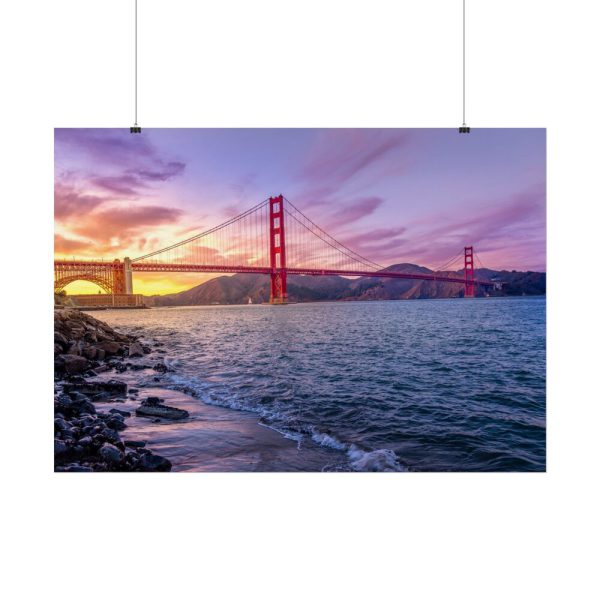 15358496642827924370_2048.jpeg Sunset Over Golden Gate Bridge Poster
