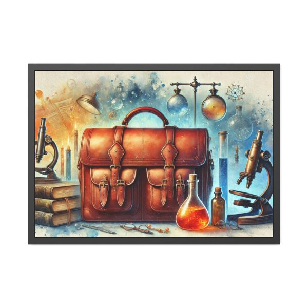15466618853136439390_2048.jpeg Illustration of Large Leather Bag Framed Poster