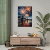 Brooklyn Bridge NYC Fireworks Poster