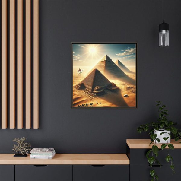 15558723641917778070_2048.jpeg Pyramids in Sunset Framed Canvas