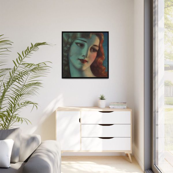 15579774058334023150_2048.jpeg Head of Girl With Long Blonde Hair Framed Canvas