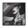 15596032476316473528_2048.jpeg High-Fashion Portrait of Woman Framed Canvas