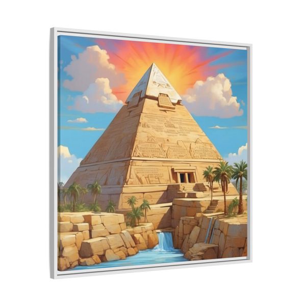 Egypt Pyramid Framed Canvas
