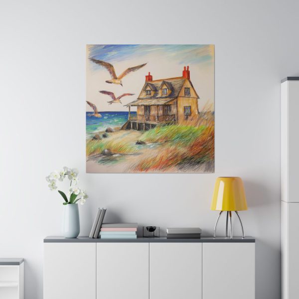 15725613169205374893_2048.jpeg Summer Seaside Cottage Standard Canvas