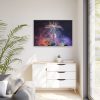 Fireworks at Eiffel Tower Framed Canvas