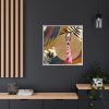 15779149622939652618_2048.jpeg Boho Tropical Africa Woman Framed Canvas