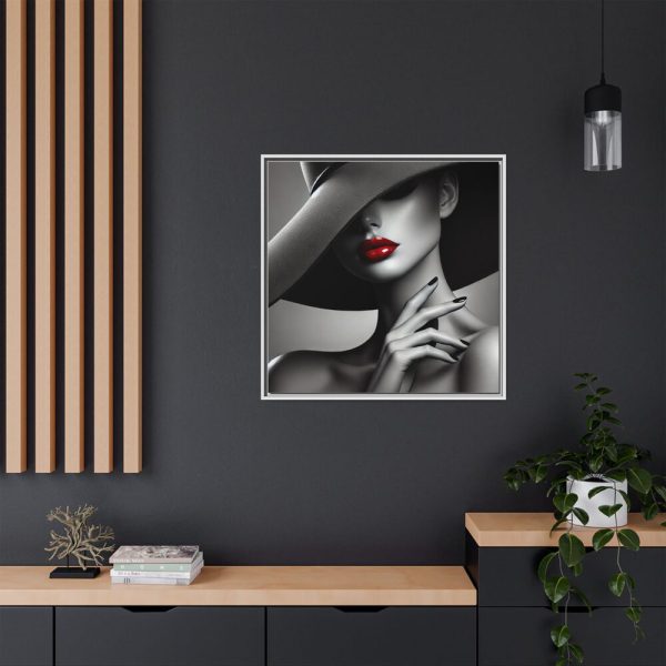 16022829738534744668_2048.jpeg High-Fashion Portrait of Woman Framed Canvas