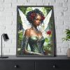 16037623943151925796_2048.jpeg African American Fairy Framed Poster