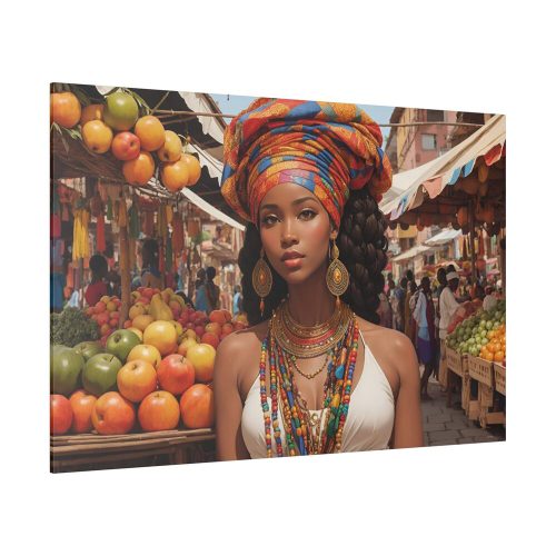 16121522440179478877_2048.jpeg Marketplace With Fruit Stalls II Standard Canvas