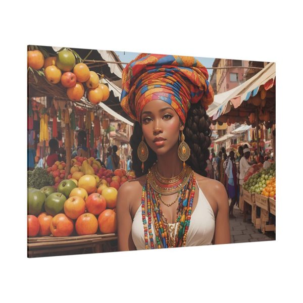 16121522440179478877_2048.jpeg Marketplace With Fruit Stalls II Standard Canvas