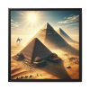 16177285717457530058_2048.jpeg Pyramids in Sunset Framed Canvas