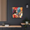 1621817426501112465_2048.jpeg Beautiful Black Woman Jazz Musician Framed Canvas