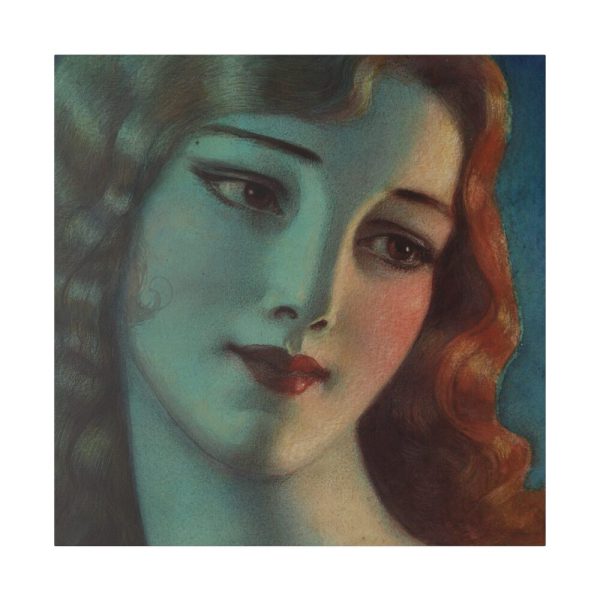 Head of Girl With Long Blonde Hair Standard Canvas