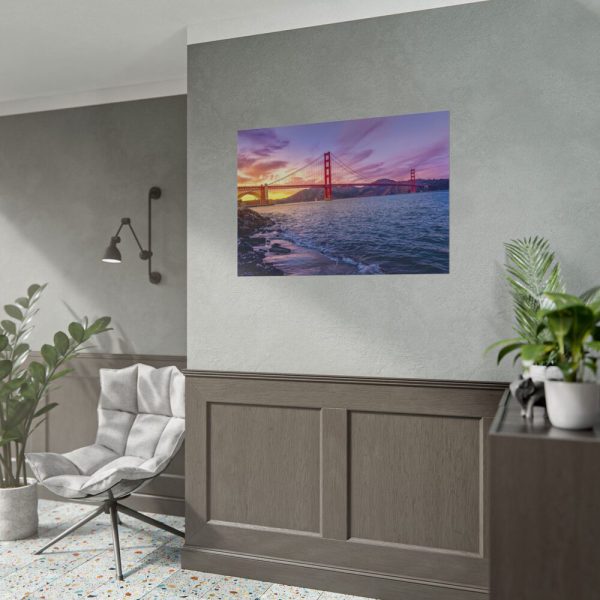 16296243286255640057_2048.jpeg Sunset Over Golden Gate Bridge Poster