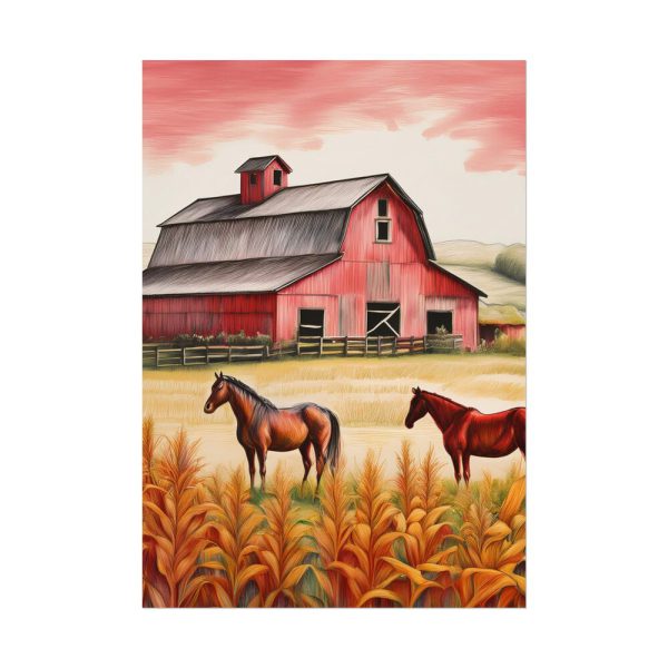 1635535380598206433_2048.jpeg Farm Barn With Horse Poster