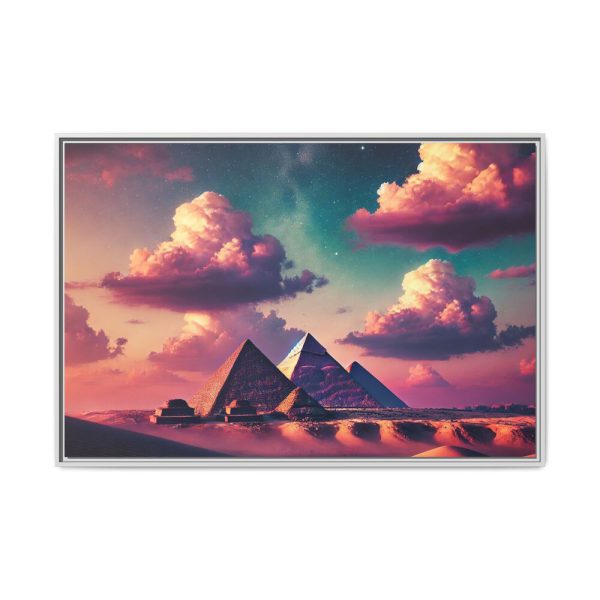 16450059936725822770_2048.jpeg Pyramids During Evening Framed Canvas