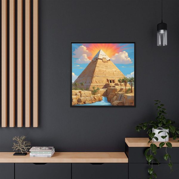 Egypt Pyramid Framed Canvas