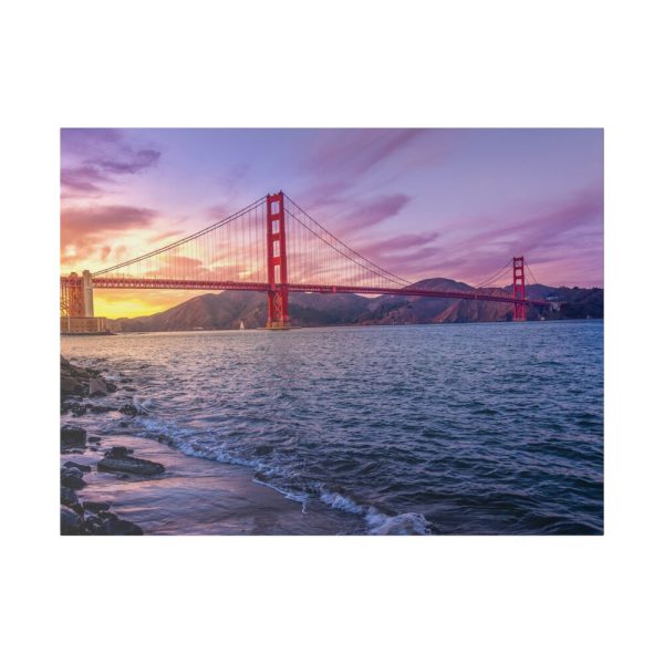 16569112209730708899_2048.jpeg Sunset Over Golden Gate Bridge Standard Canvas
