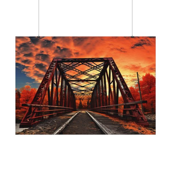 Autumn Bridge Art I Poster