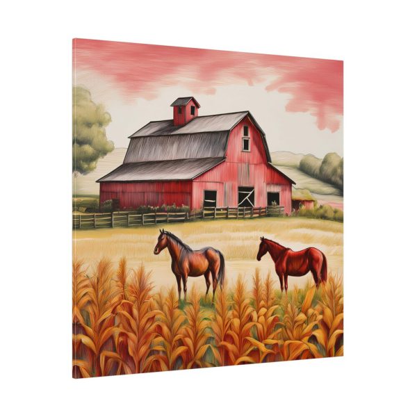 16640281804212223630_2048.jpeg Farm Barn With Horse Standard Canvas
