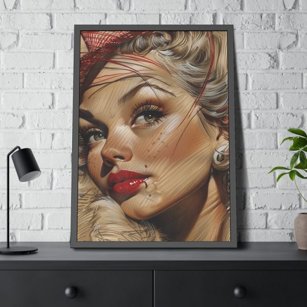 16696688520907453805_2048.jpeg Vintage Glamor Portrait Framed Poster