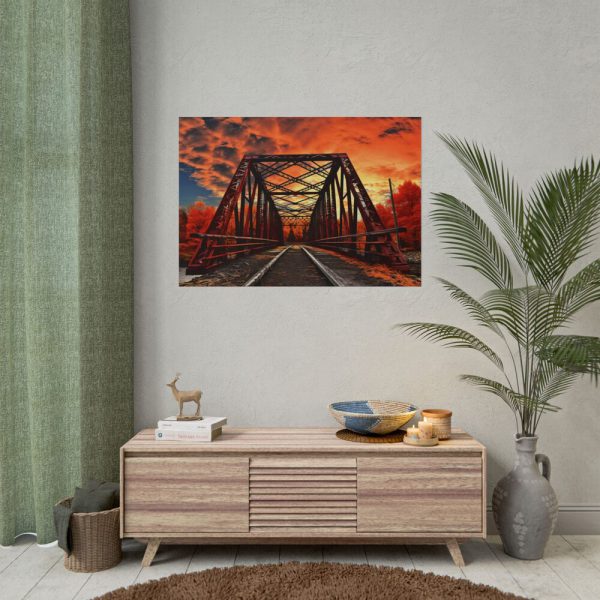 Autumn Bridge Art I Poster