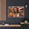 16799056145062521294_2048.jpeg Marketplace With Fruit Stalls II Framed Canvas