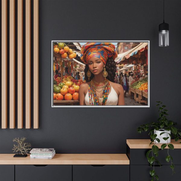 16799056145062521294_2048.jpeg Marketplace With Fruit Stalls II Framed Canvas