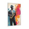 16854644295808358598_2048.jpeg Abstract Saxophone Jazz Player Art Framed Canvas