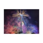 Fireworks at Eiffel Tower Poster