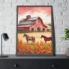 16942398988695565249_2048.jpeg Farm Barn With Horse Framed Poster