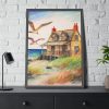 16994647302518960815_2048.jpeg Summer Seaside Cottage Framed Poster
