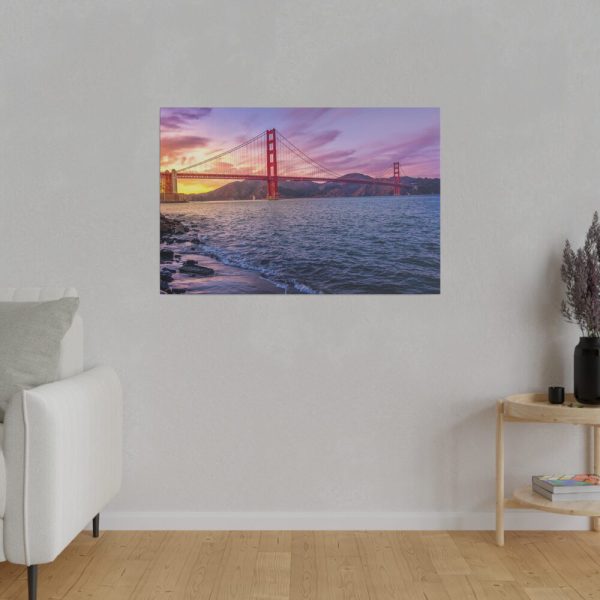 17024774290470049900_2048.jpeg Sunset Over Golden Gate Bridge Standard Canvas