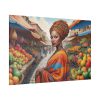 17066863471949593506_2048.jpeg Marketplace With Fruit Stalls I Standard Canvas