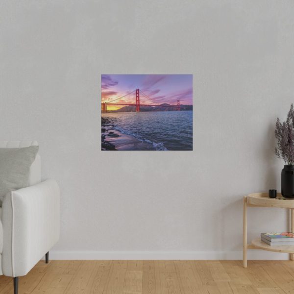17092955626495262850_2048.jpeg Sunset Over Golden Gate Bridge Standard Canvas