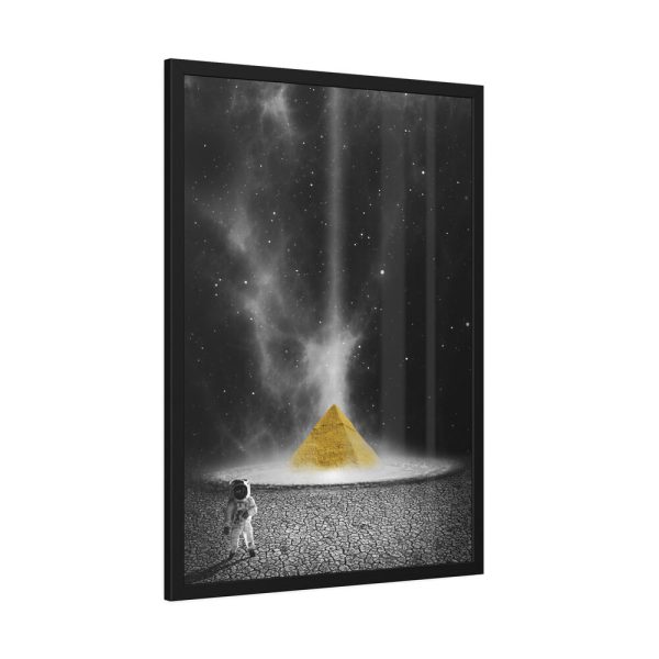 1715927769602337884_2048-1.jpeg Astronaut Space Pyramid Universe Framed Poster