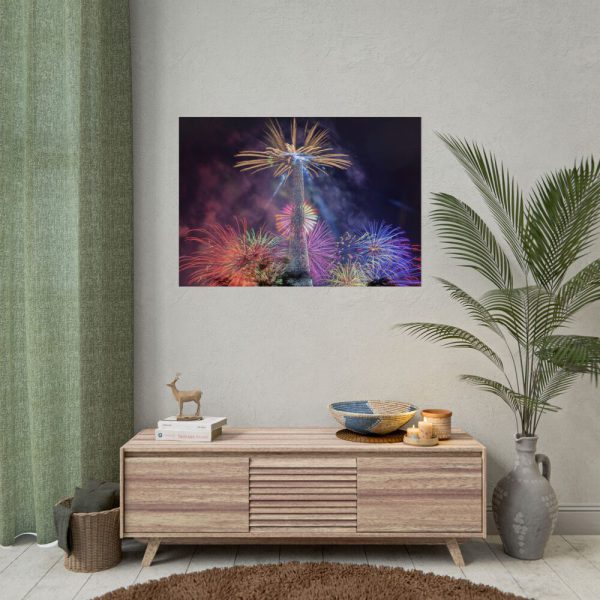 Fireworks at Eiffel Tower Poster