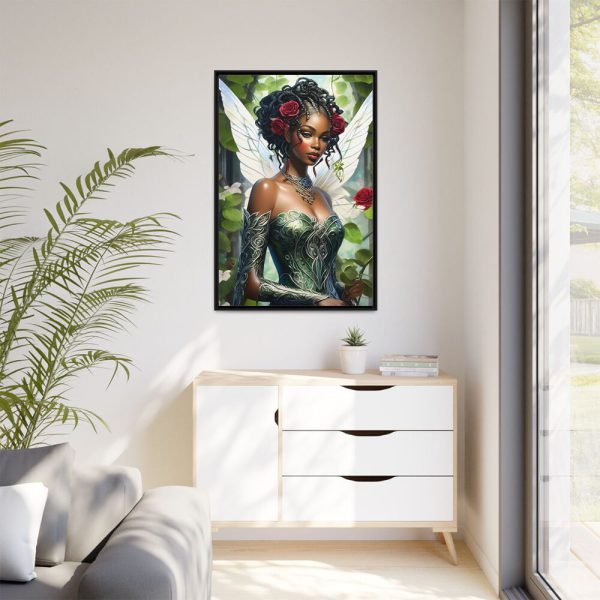 17207716820670896701_2048.jpeg African American Fairy Framed Canvas